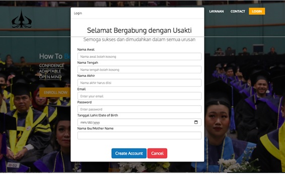 Akun Pendaftaran - Biro Administrasi Akademik